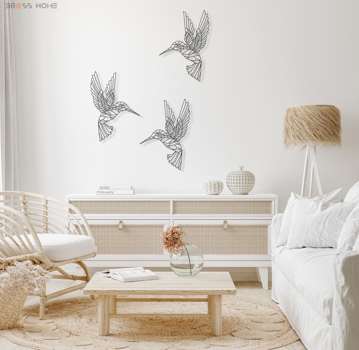 Hummingbird Wall Decor - BrossHome Metal Wall Art