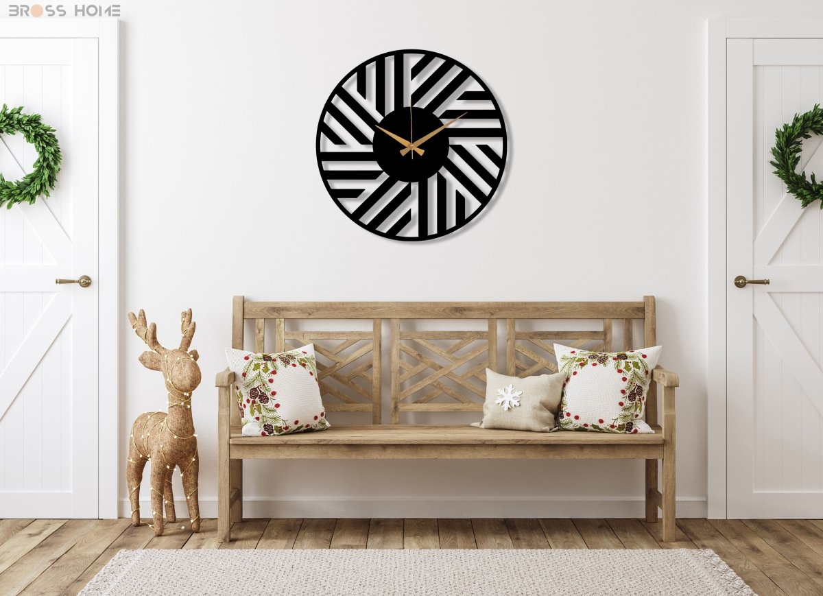 Illusion Wall Clock - BrossHome Metal Wall Art