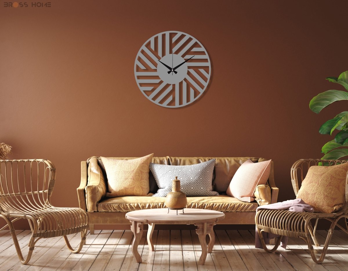 Illusion Wall Clock - BrossHome Metal Wall Art