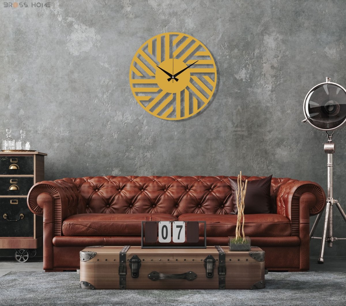 Illusion Wall Clock - BrossHome Metal Wall Art