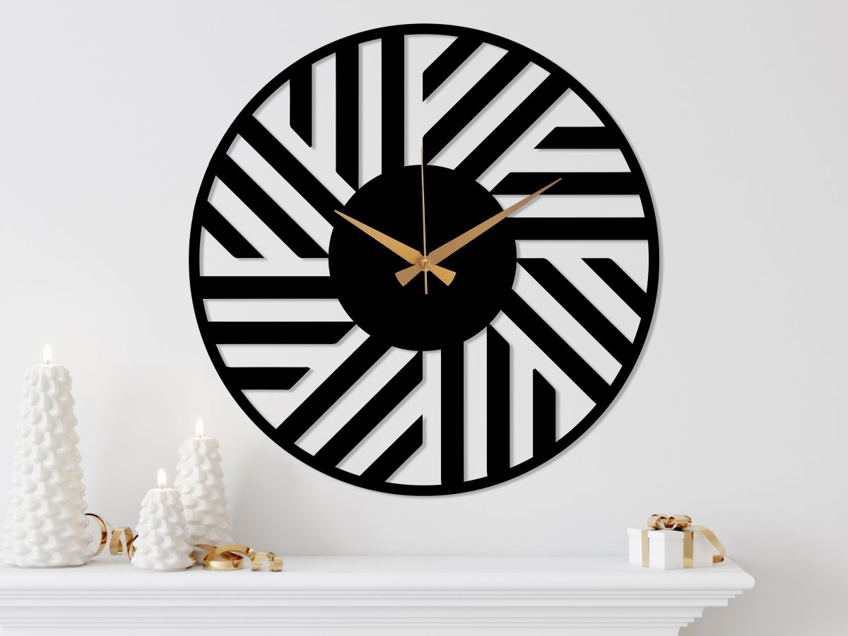 Illusion Wall Clock - BrossHome Metal Wall Art