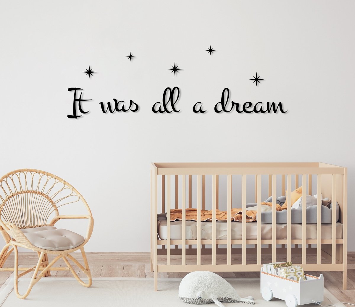 İt Was All A Dream Wall Art - BrossHome Metal Wall Art