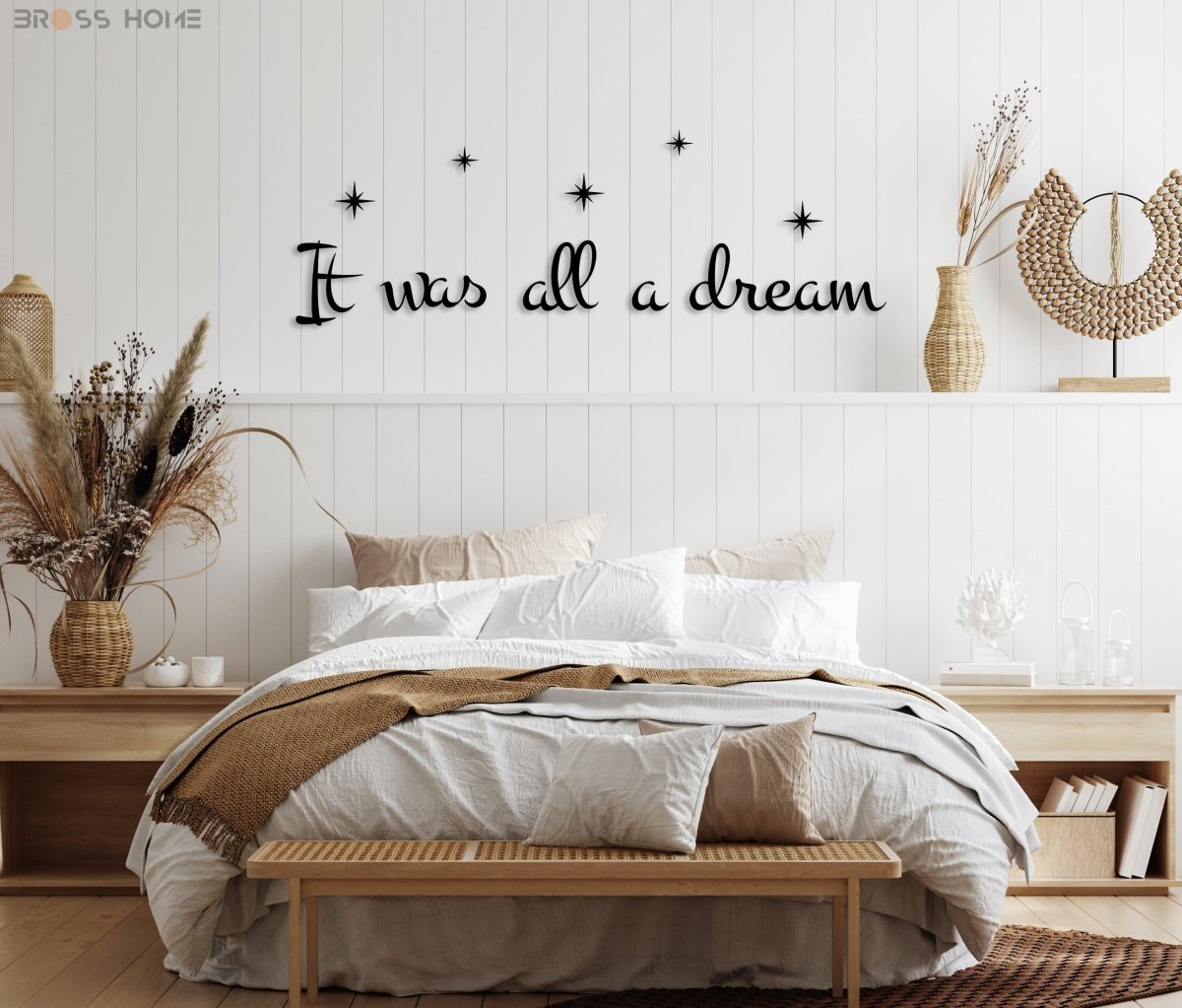 İt Was All A Dream Wall Art - BrossHome Metal Wall Art