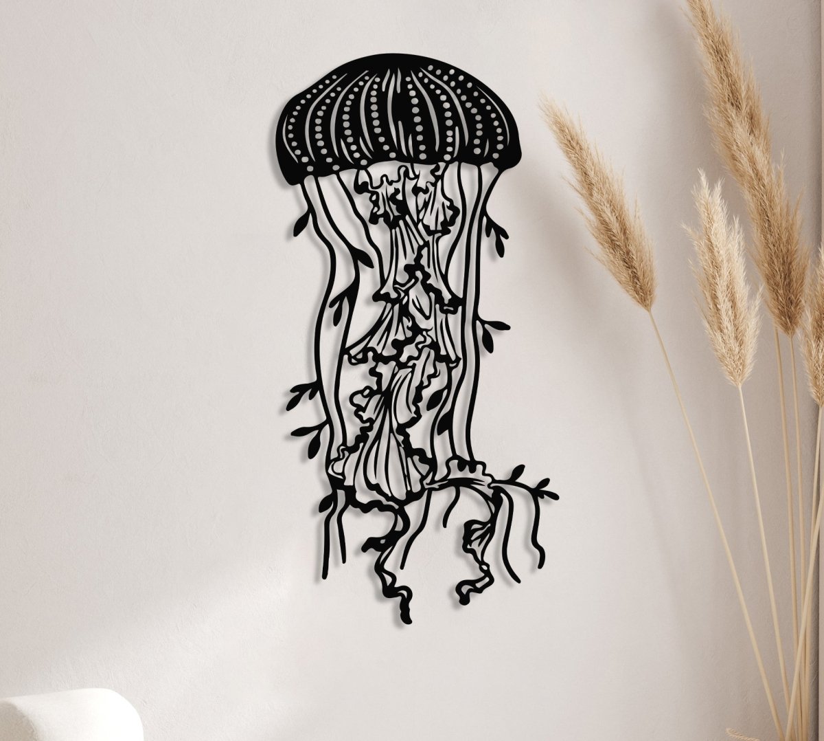 Jellyfish Metal Wall Art - BrossHome Metal Wall Art