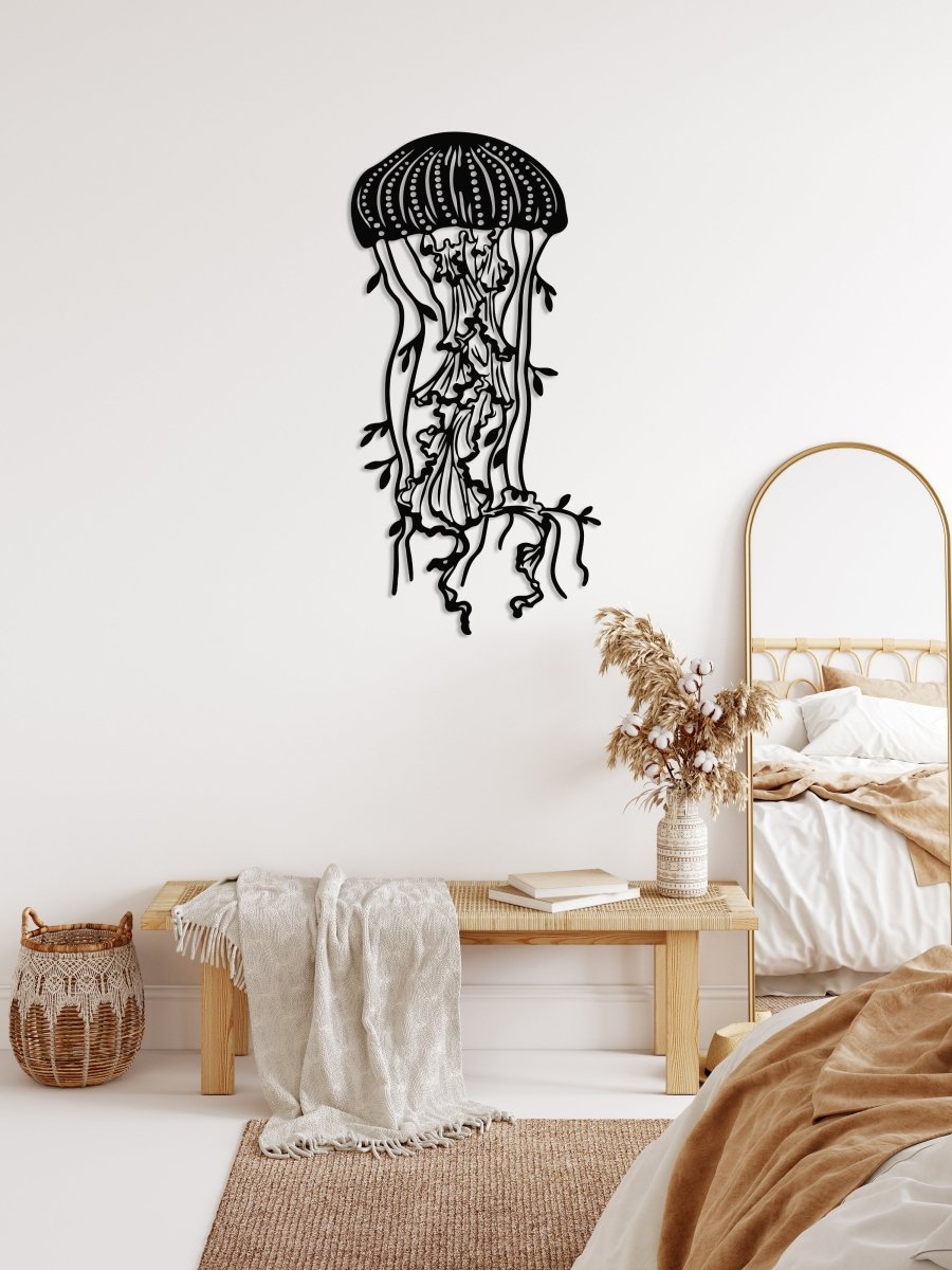 Jellyfish Metal Wall Art - BrossHome Metal Wall Art