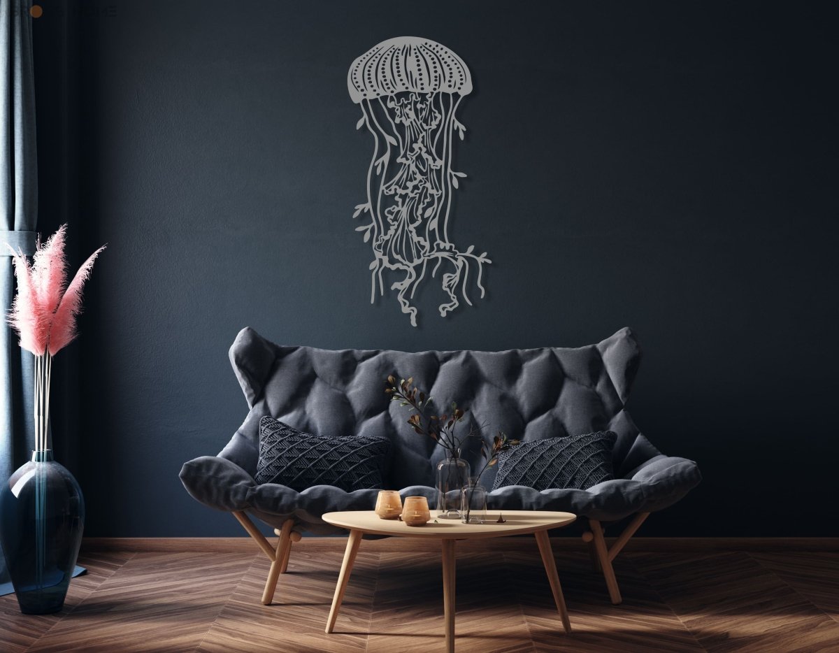 Jellyfish Metal Wall Art - BrossHome Metal Wall Art