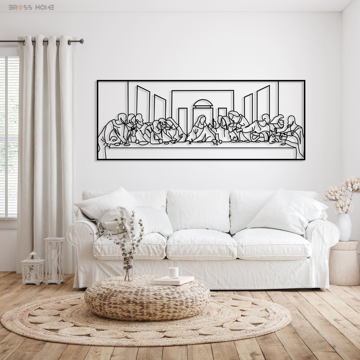 Last Supper Metal Wall Art by Leonardo Da Vinci - BrossHome Metal Wall Art