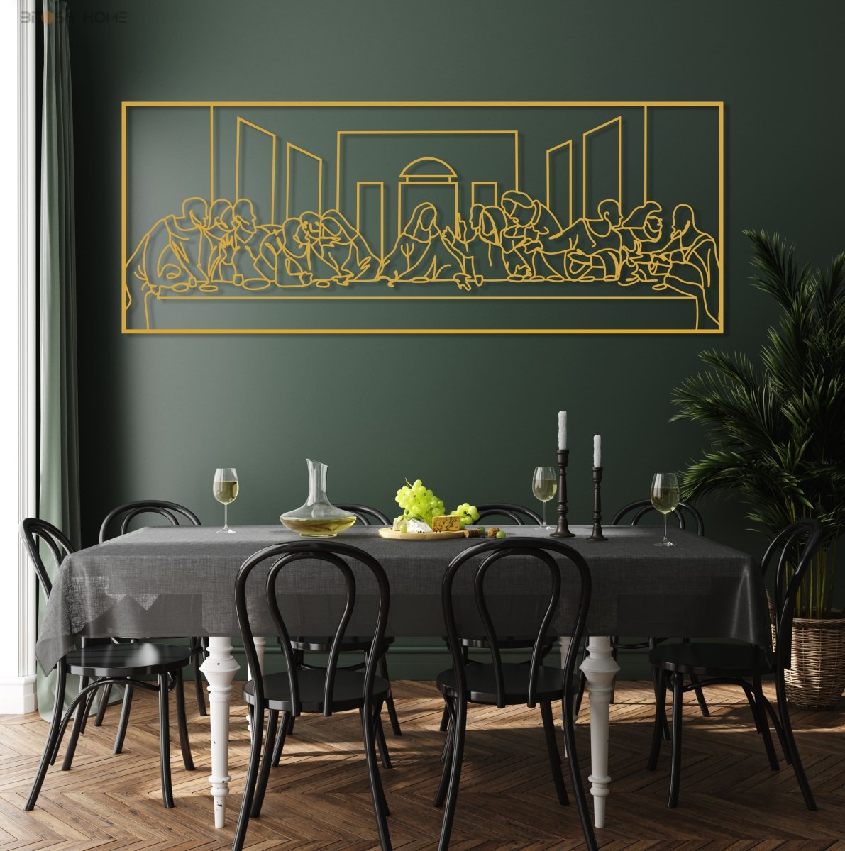 Last Supper Metal Wall Art by Leonardo Da Vinci - BrossHome Metal Wall Art