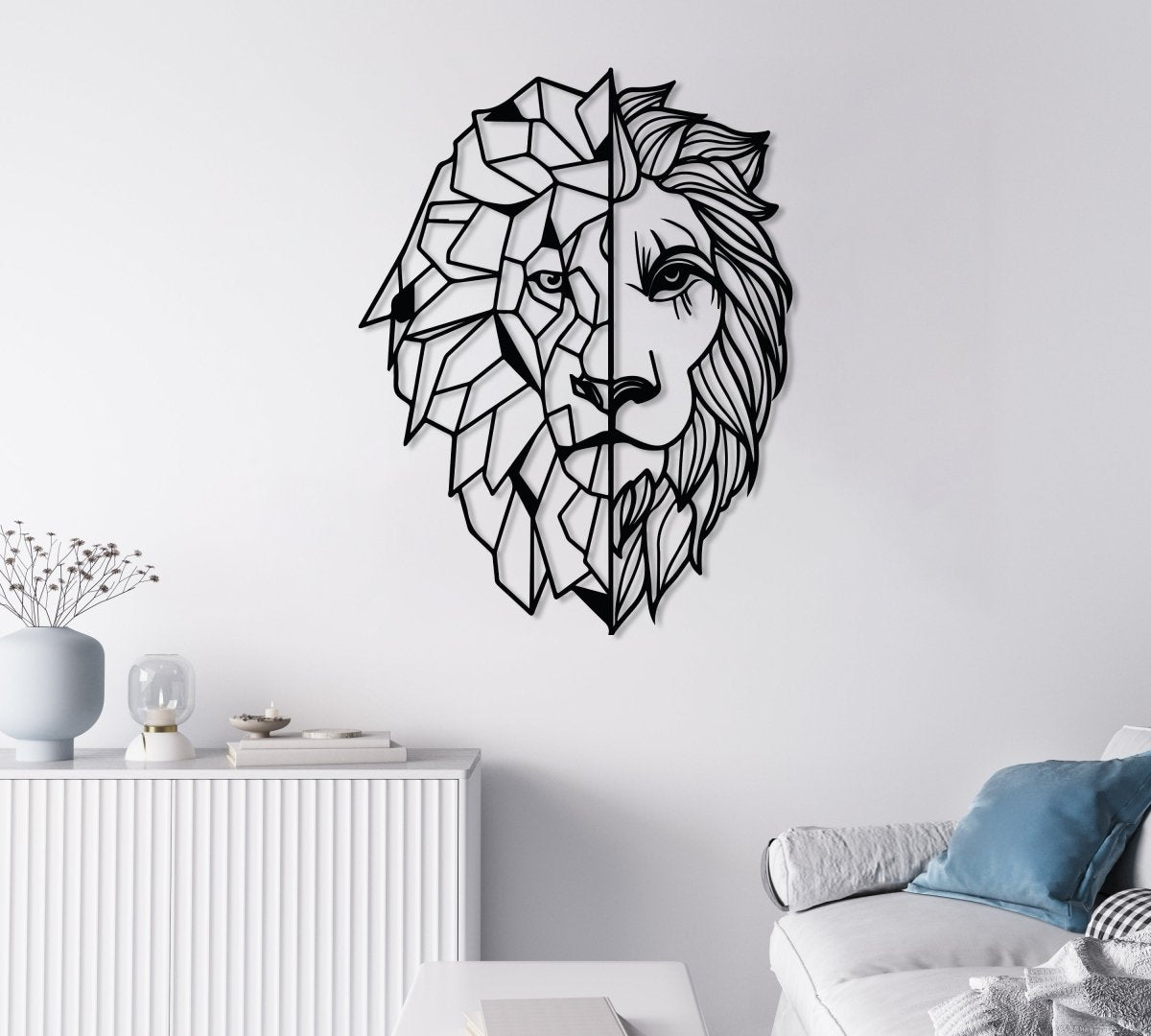 Lion Metal Wall Art - BrossHome Metal Wall Art