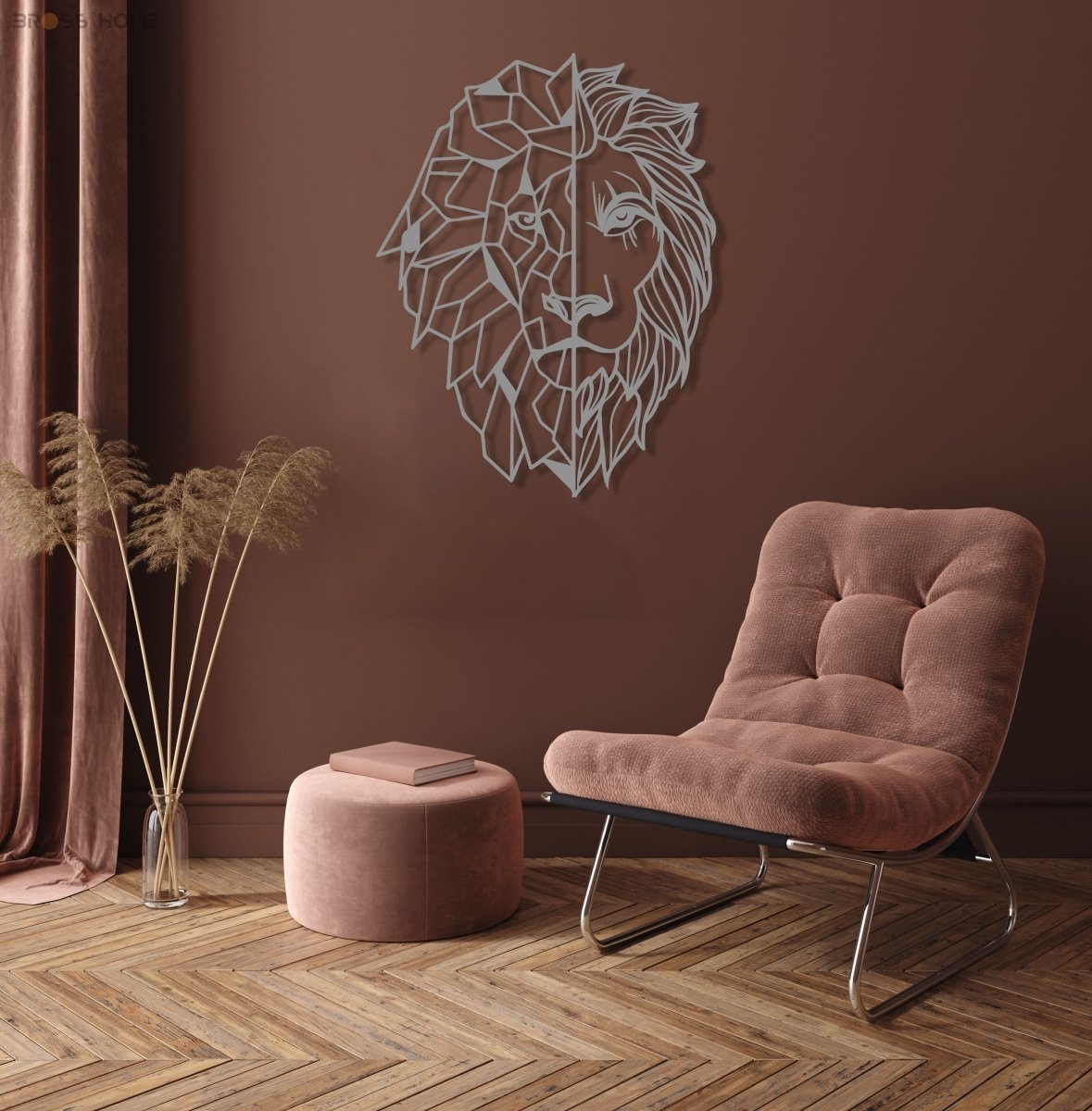 Lion Metal Wall Art - BrossHome Metal Wall Art