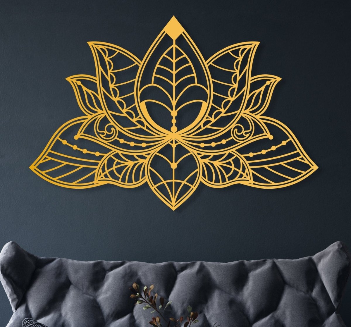 Lotus Metal Wall Art - BrossHome Metal Wall Art