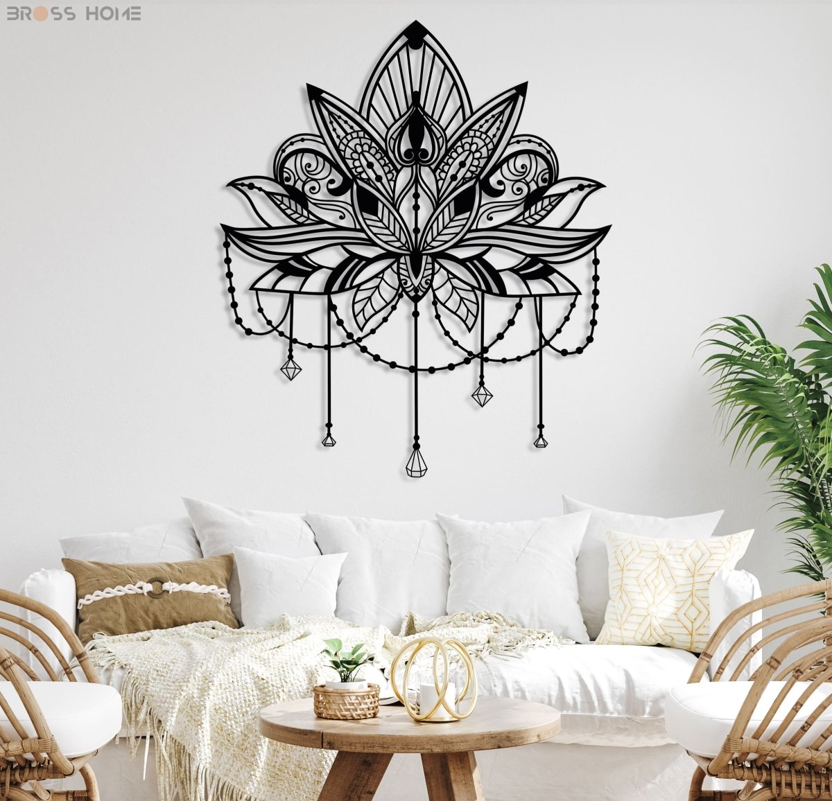 Mandala Metal Wall Art - BrossHome Metal Wall Art