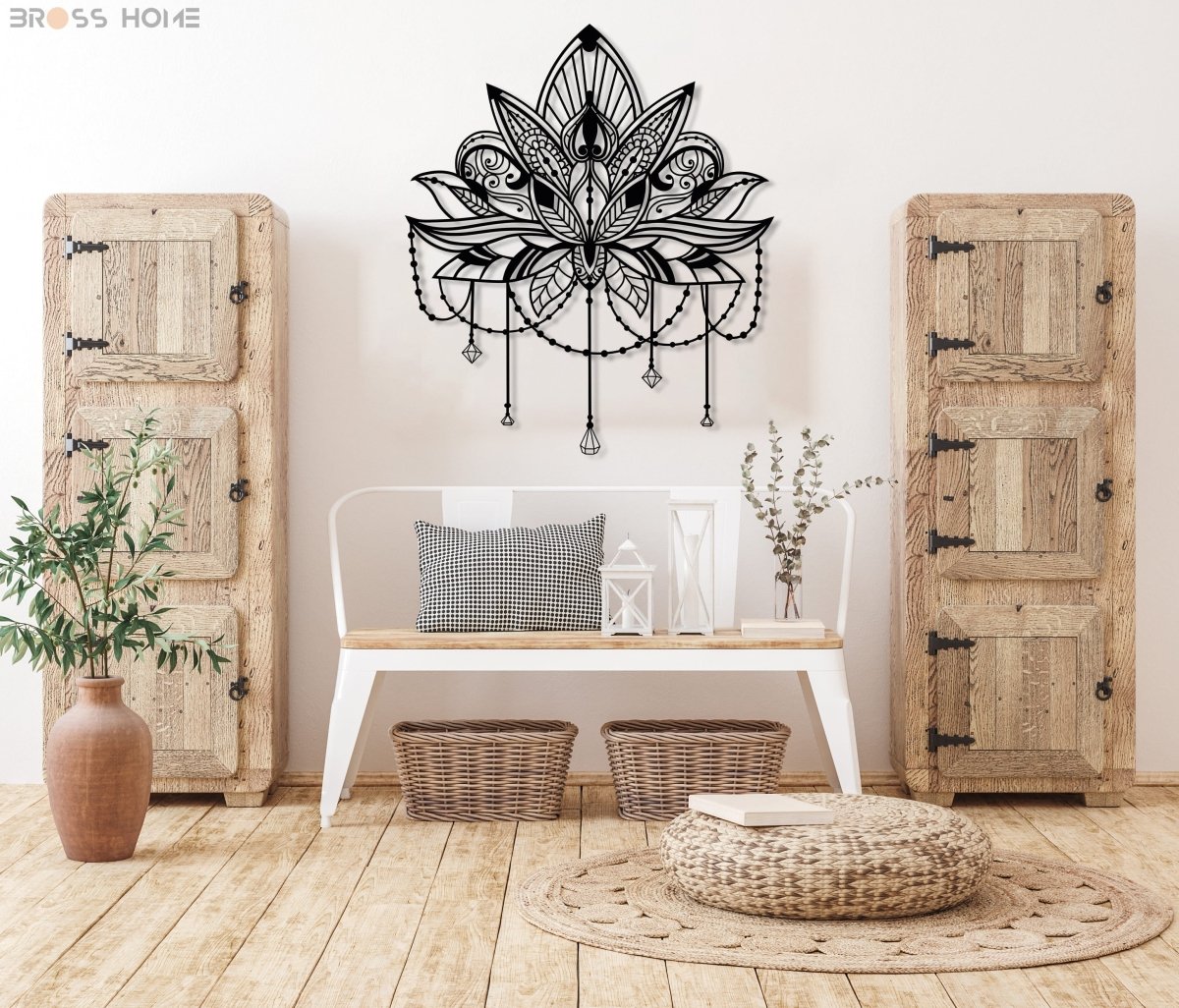 Mandala Metal Wall Art - BrossHome Metal Wall Art