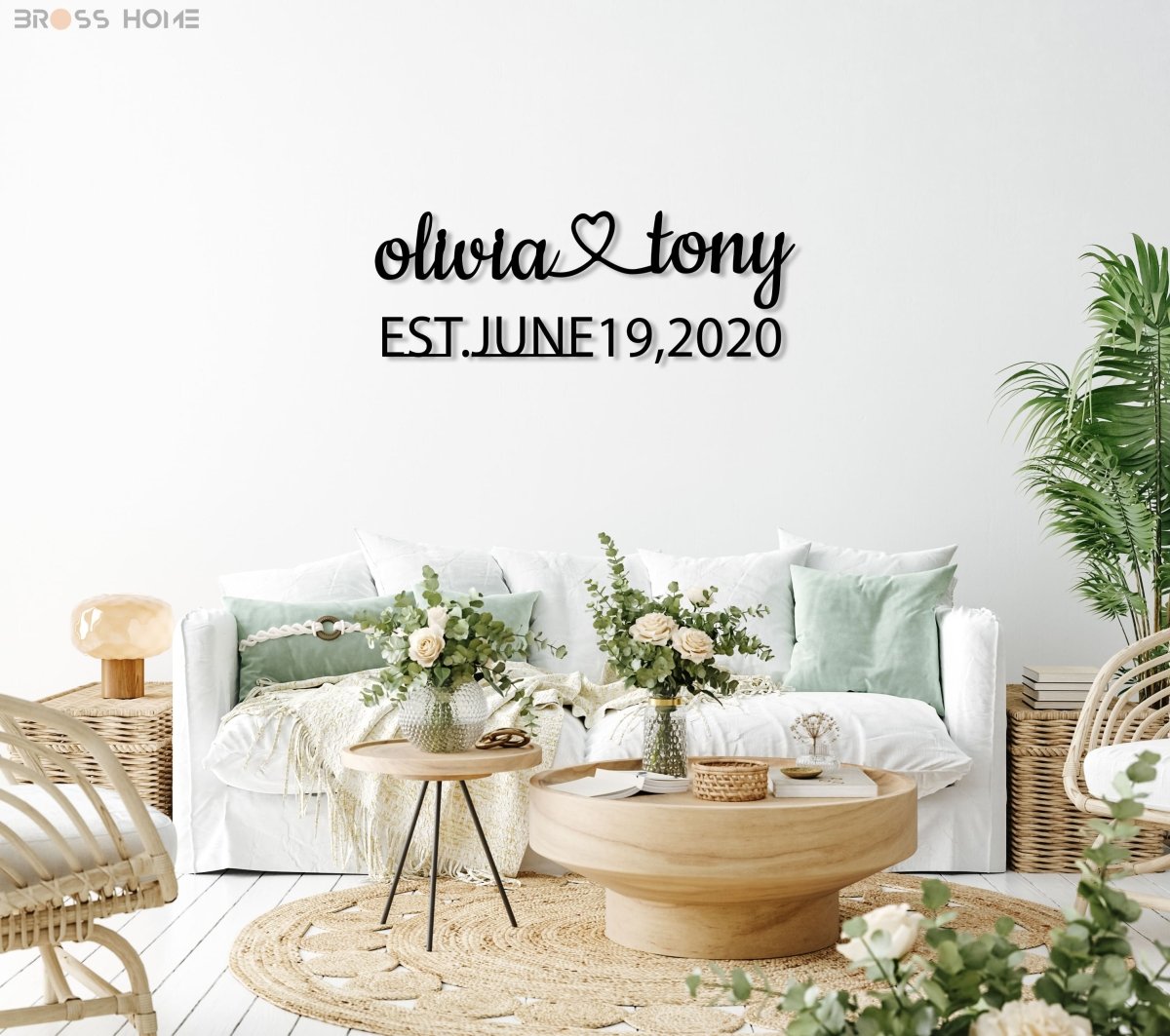 Master Bedroom Signs Above Bed - BrossHome Metal Wall Art