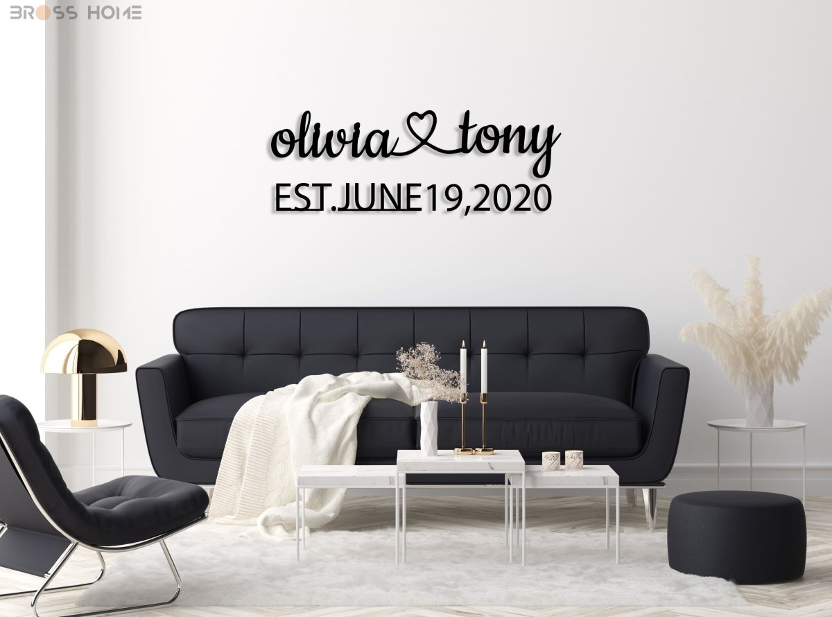 Master Bedroom Signs Above Bed - BrossHome Metal Wall Art