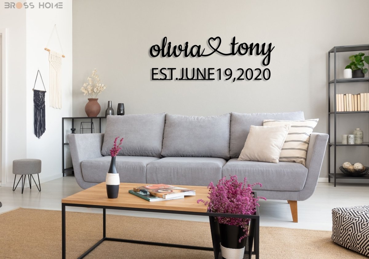 Master Bedroom Signs Above Bed - BrossHome Metal Wall Art