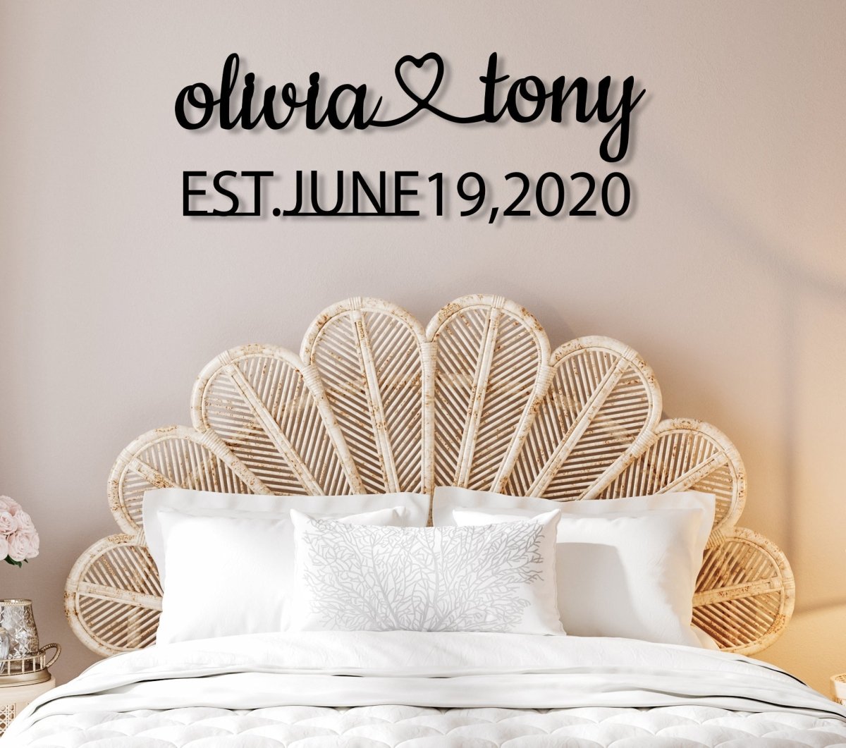 Master Bedroom Signs Above Bed - BrossHome Metal Wall Art