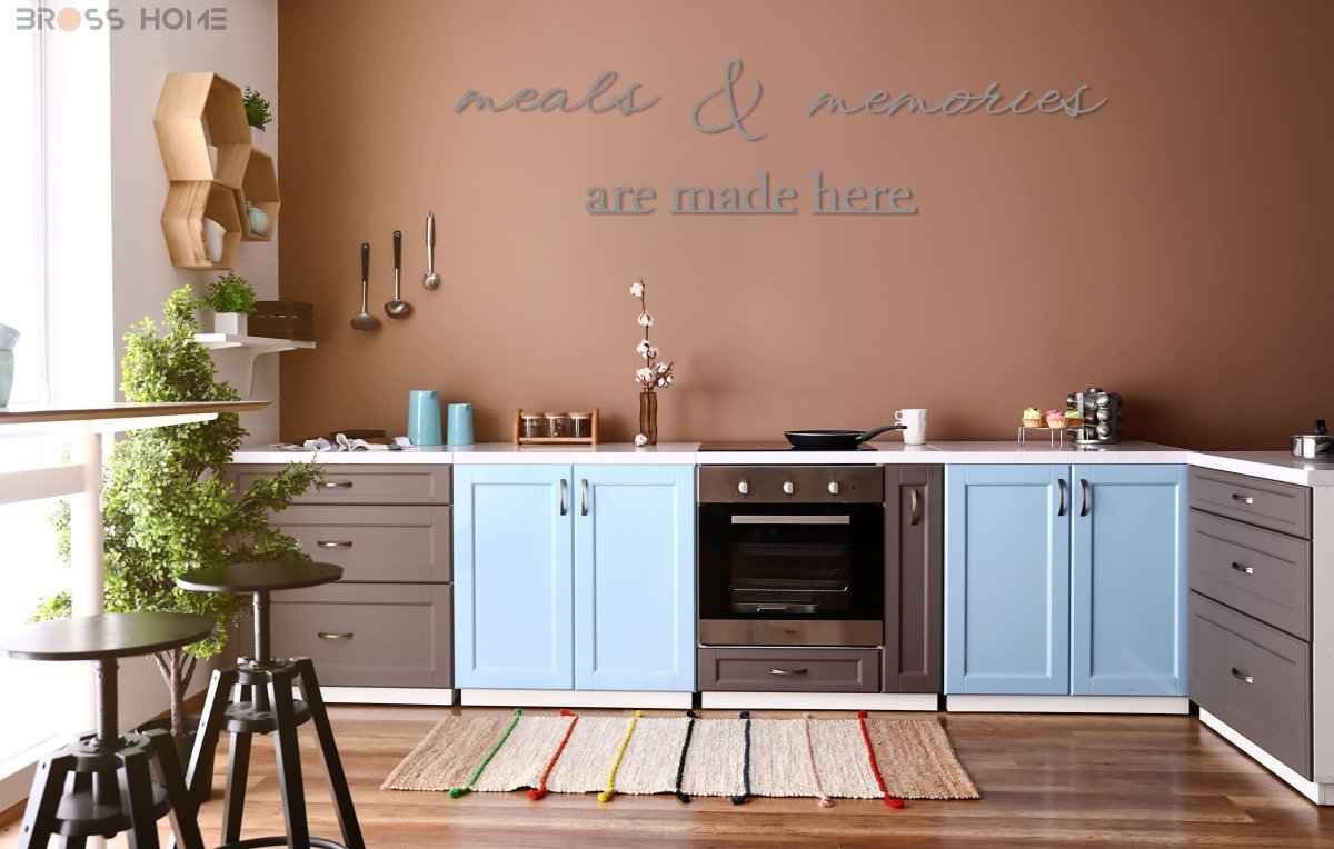 Meals And Memories Are Made Here Sign - BrossHome Metal Wall Art
