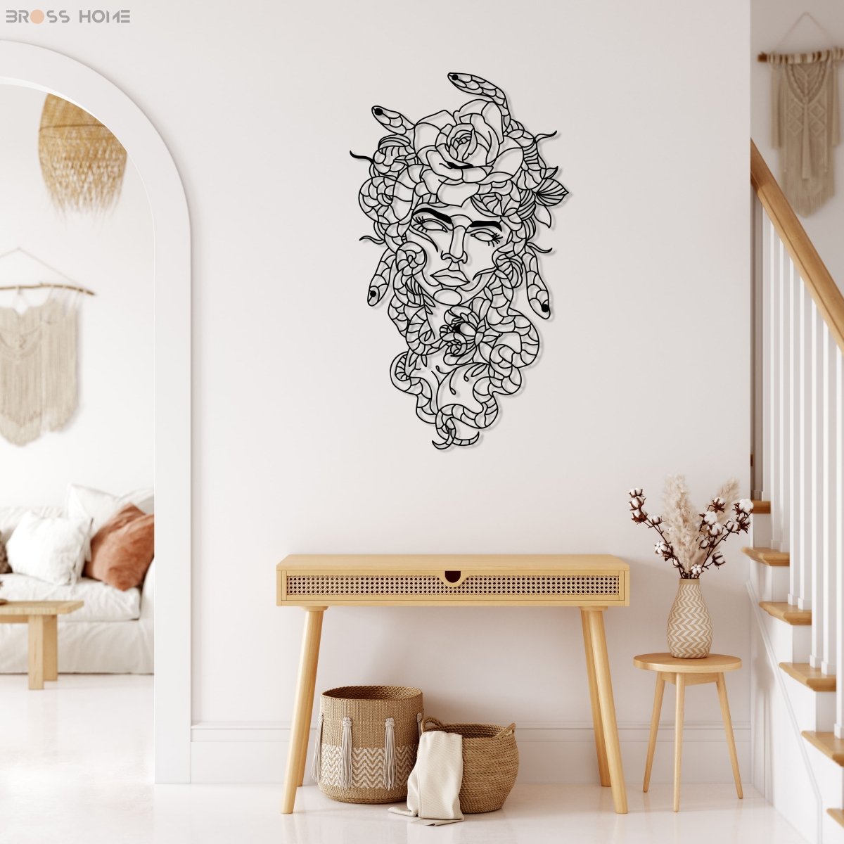 Medusa Metal Wall Art - BrossHome Metal Wall Art