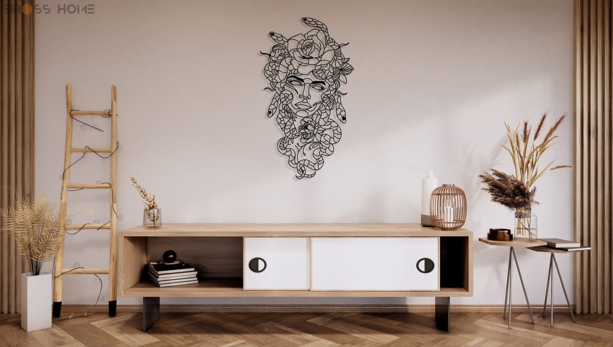 Medusa Metal Wall Art - BrossHome Metal Wall Art