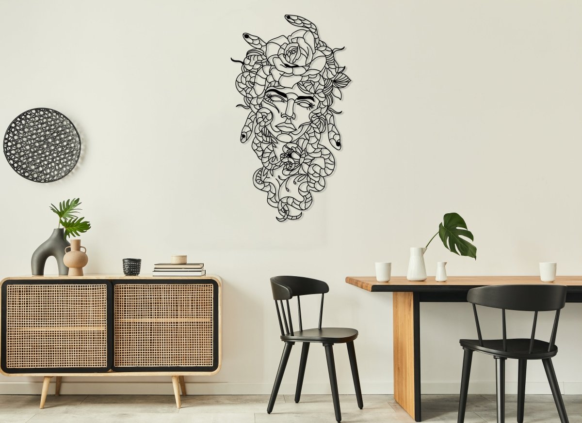 Medusa Metal Wall Art - BrossHome Metal Wall Art