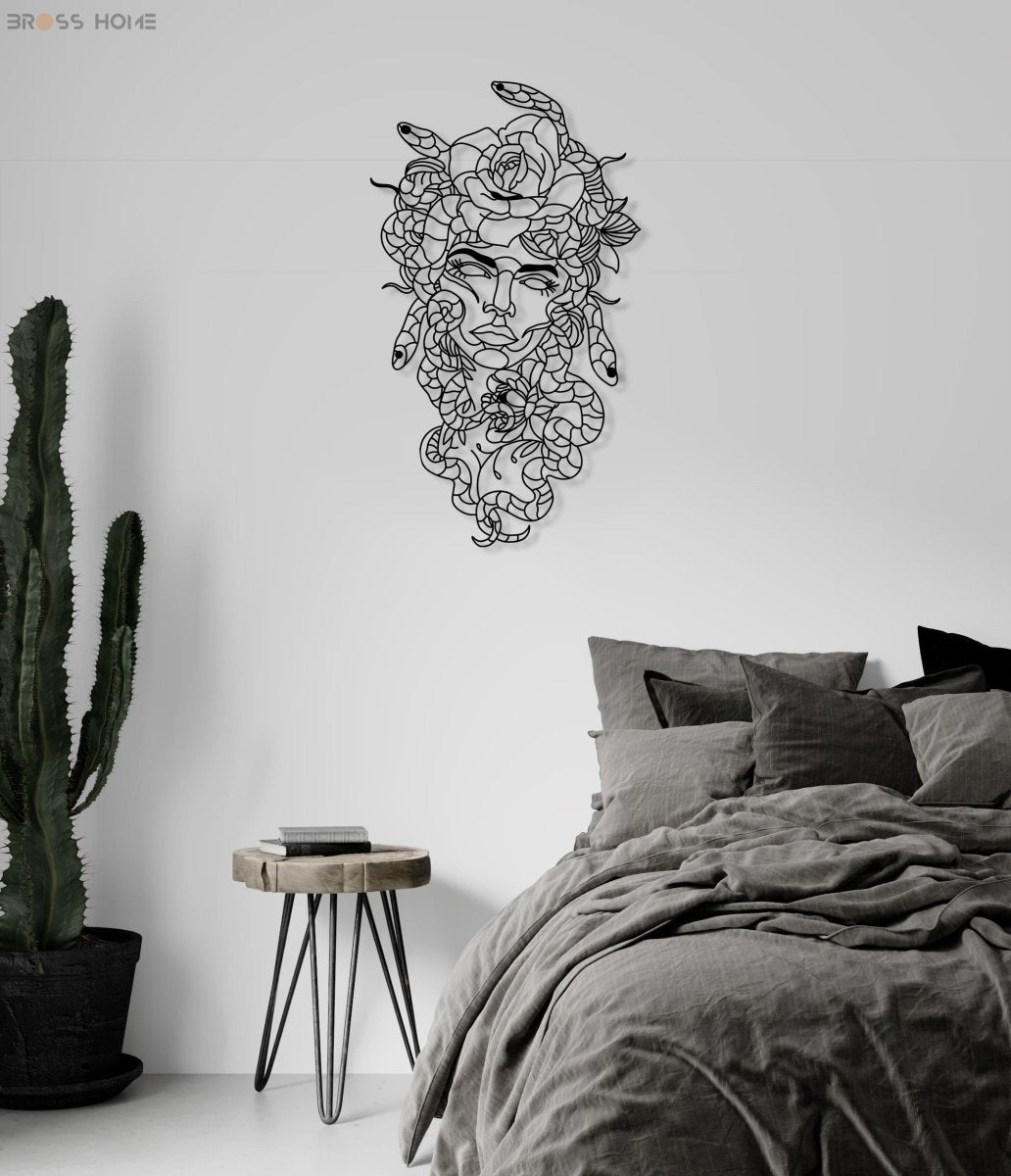 Medusa Metal Wall Art - BrossHome Metal Wall Art