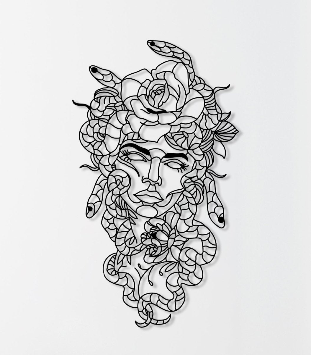 Medusa Metal Wall Art - BrossHome Metal Wall Art