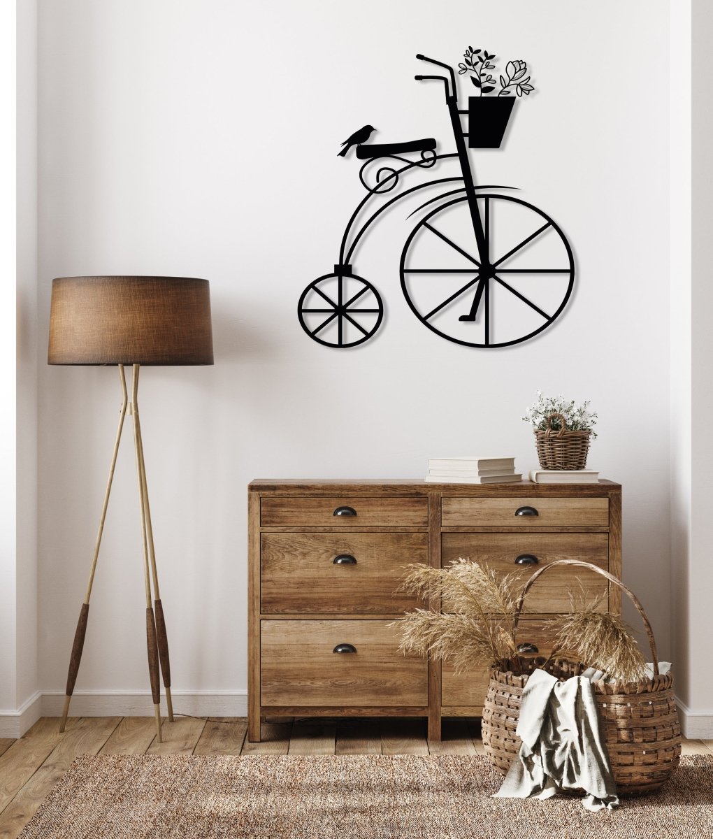Metal Bicycle Wall Art - BrossHome Metal Wall Art