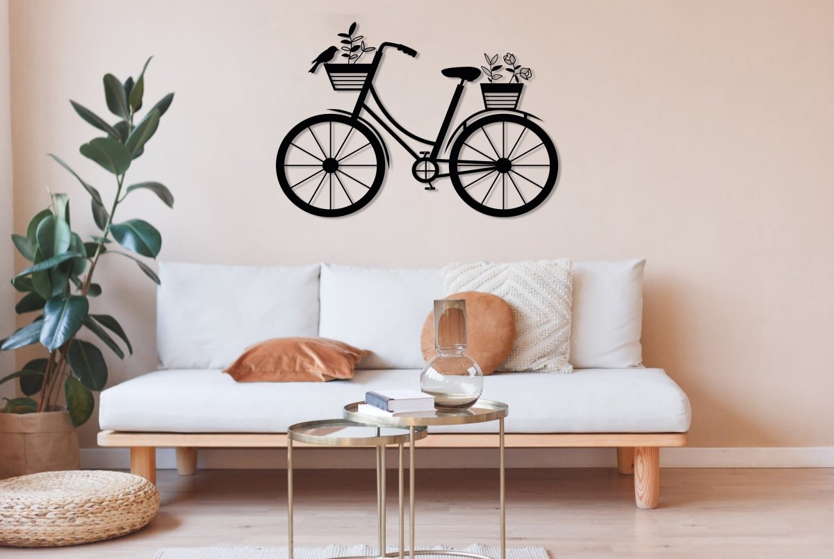 Metal Bike Wall Decor - BrossHome Metal Wall Art