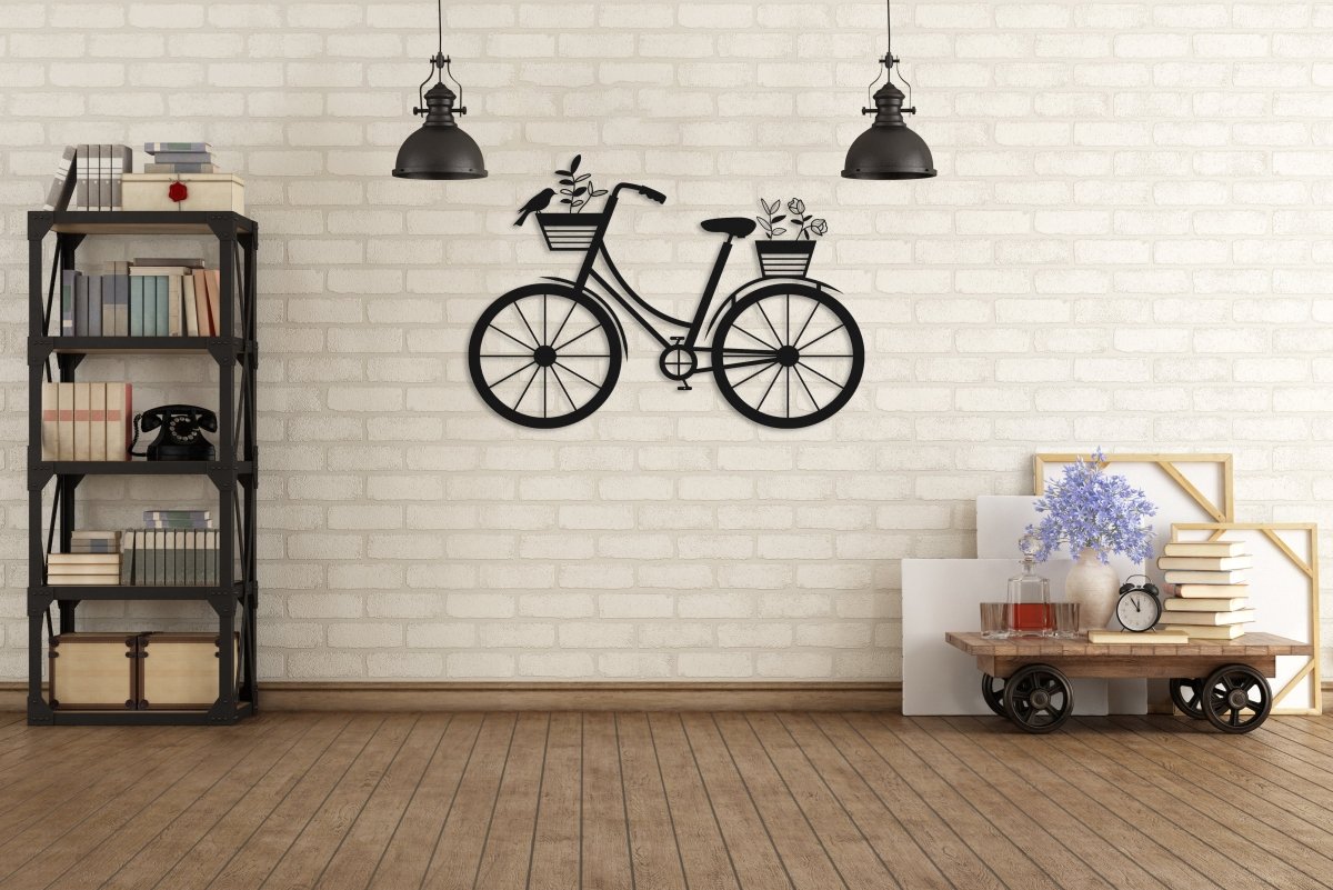 Metal Bike Wall Decor - BrossHome Metal Wall Art