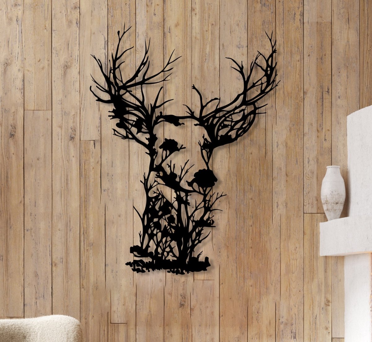 Metal Deer Wall Art - BrossHome Metal Wall Art