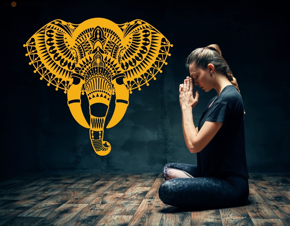 Metal Elephant Wall Art - BrossHome Metal Wall Art