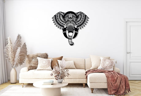 Metal Elephant Wall Art - BrossHome Metal Wall Art