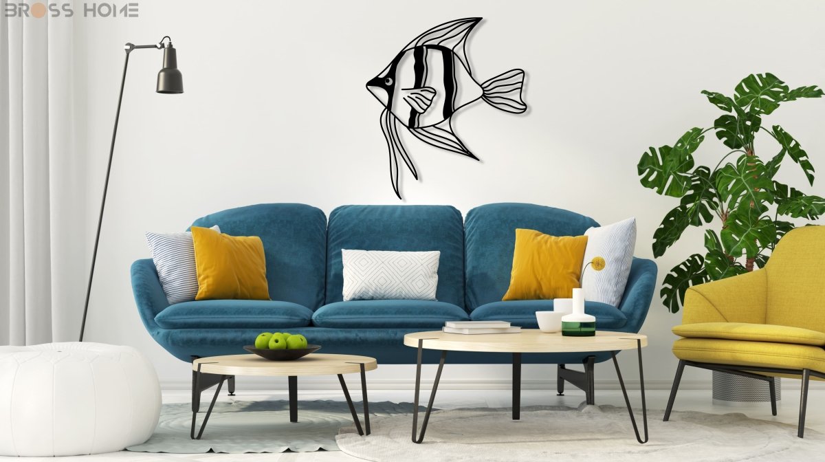 Metal Fish Wall Art - BrossHome Metal Wall Art