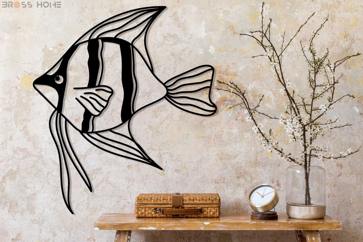 Metal Fish Wall Art - BrossHome Metal Wall Art