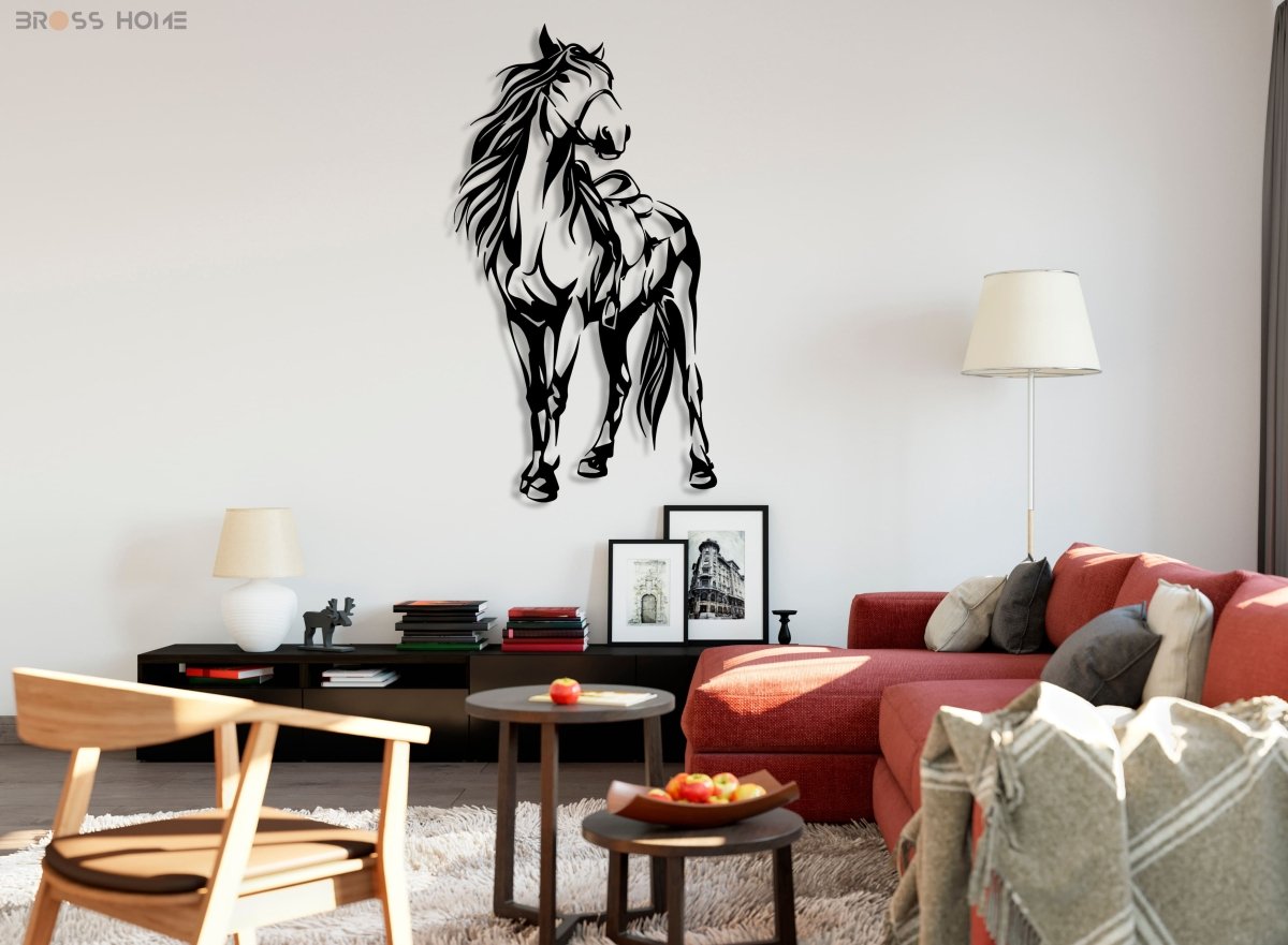 Metal Horse Wall Art - BrossHome Metal Wall Art
