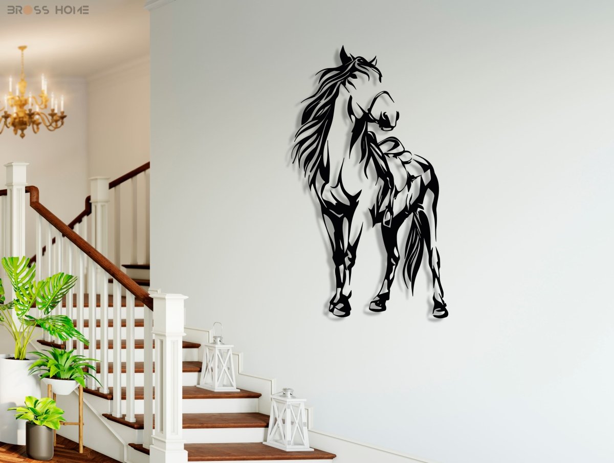 Metal Horse Wall Art - BrossHome Metal Wall Art