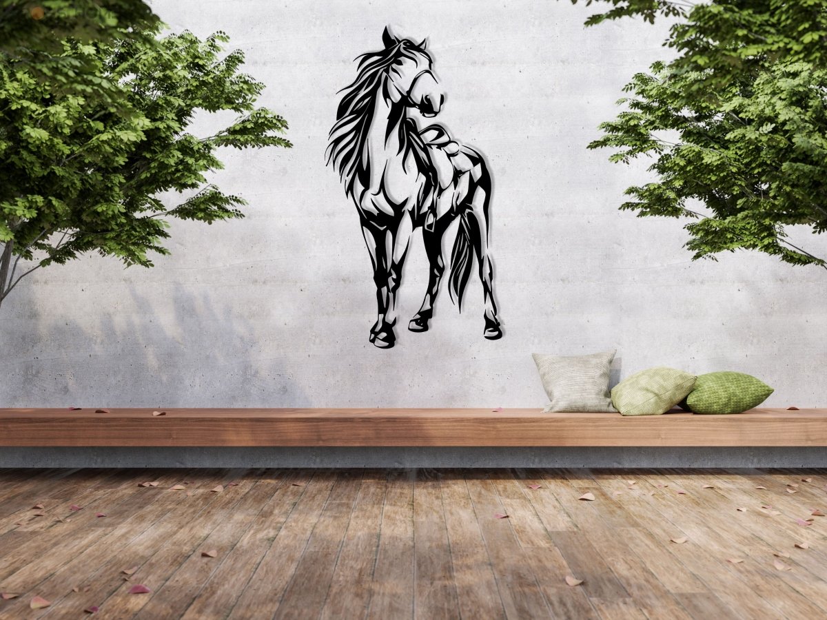 Metal Horse Wall Art - BrossHome Metal Wall Art