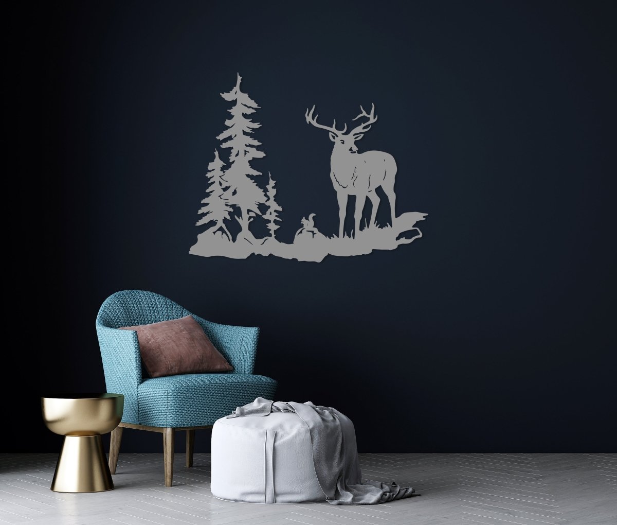 Metal Moose Wall Art - BrossHome Metal Wall Art