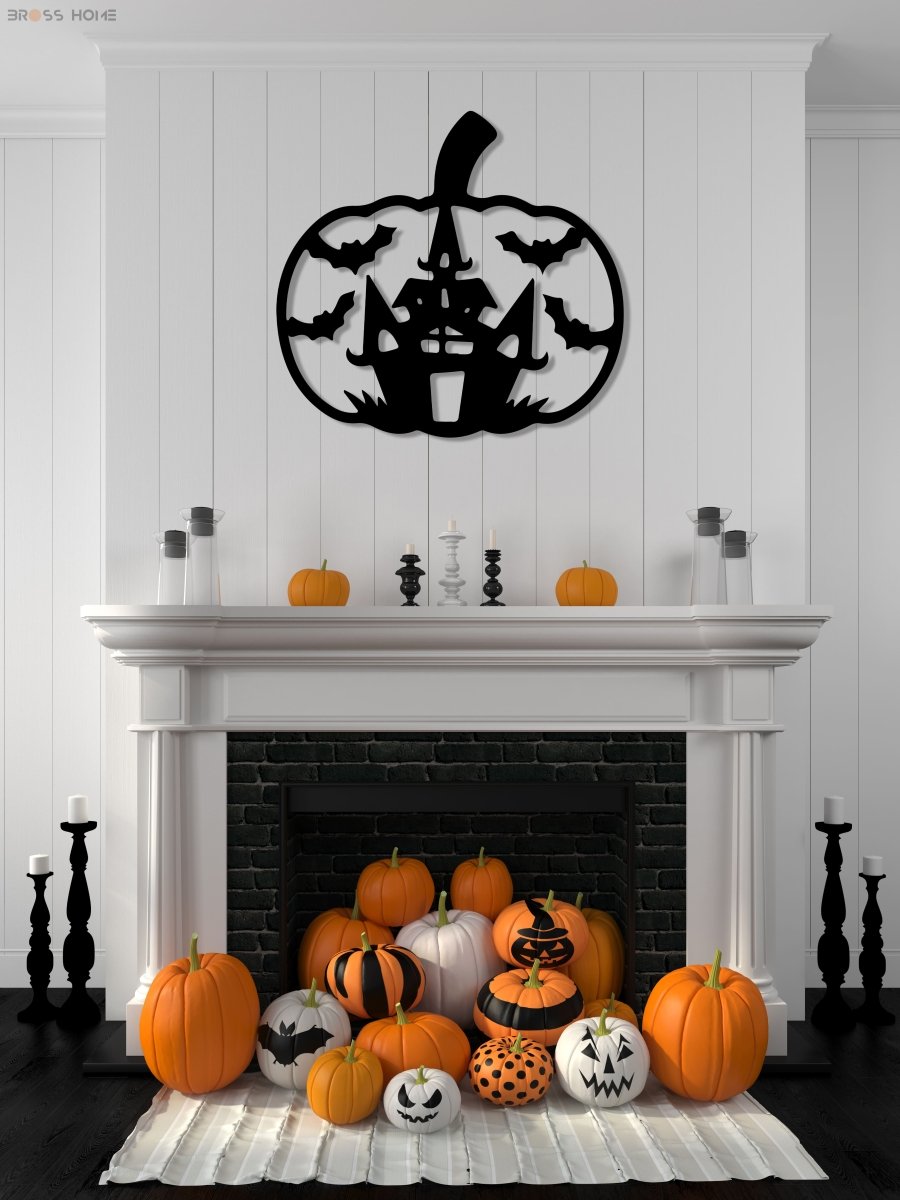 Metal Pumpkin Wall Decor - BrossHome Metal Wall Art