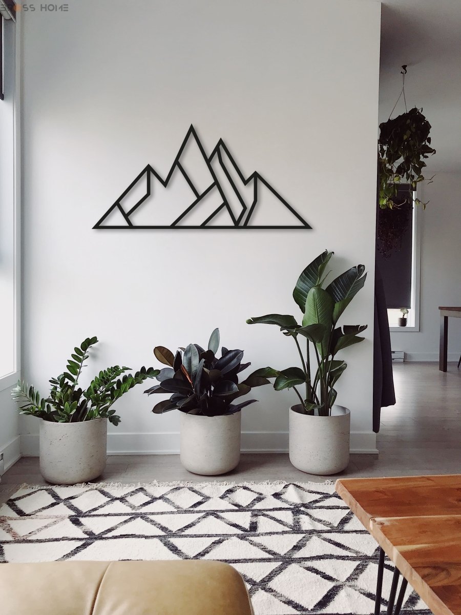 Minimalist Mountain Metal Wall Art - BrossHome Metal Wall Art