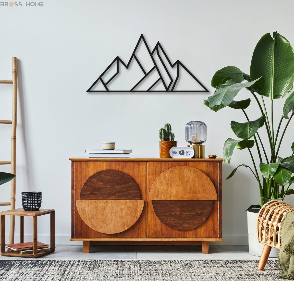 Minimalist Mountain Metal Wall Art - BrossHome Metal Wall Art