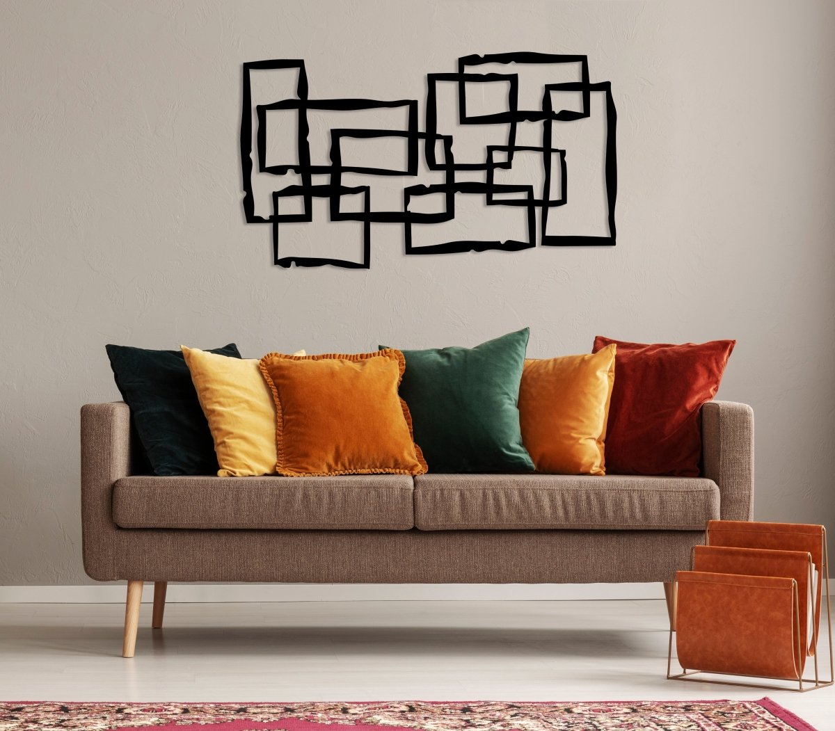 Modern Abstract Metal Wall Art - BrossHome Metal Wall Art