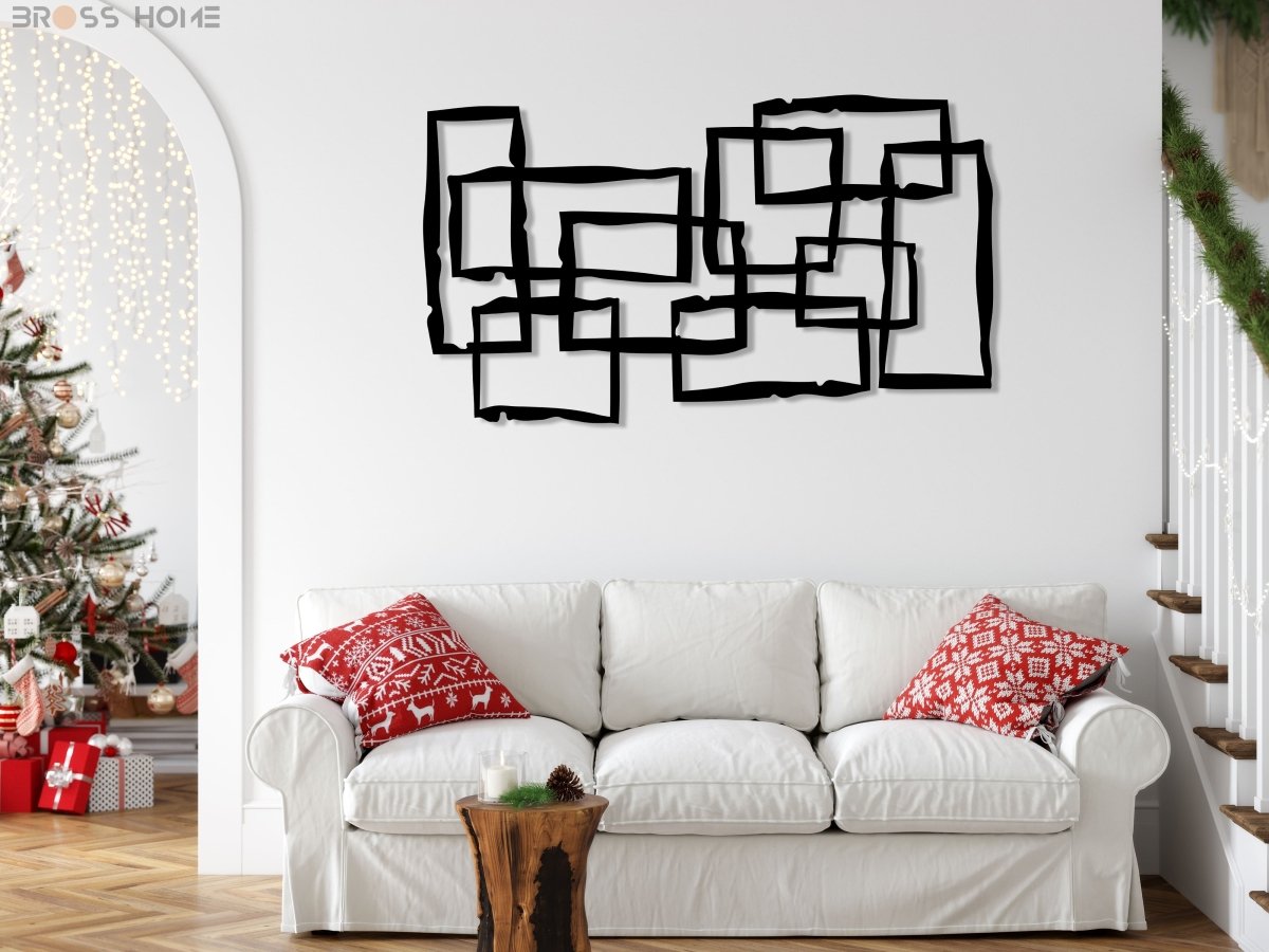 Modern Abstract Metal Wall Art - BrossHome Metal Wall Art