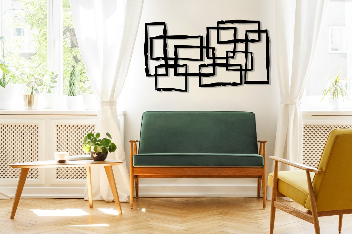 Modern Abstract Metal Wall Art - BrossHome Metal Wall Art