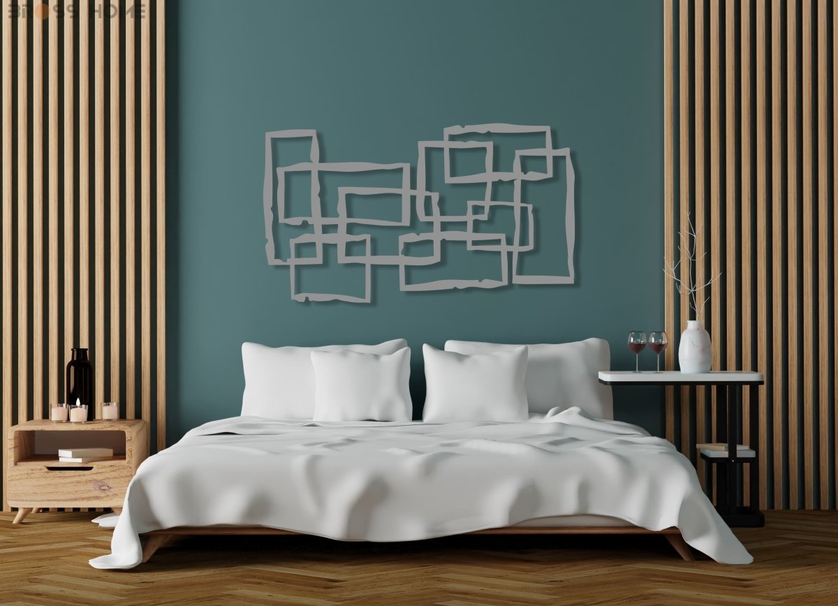 Modern Abstract Metal Wall Art - BrossHome Metal Wall Art
