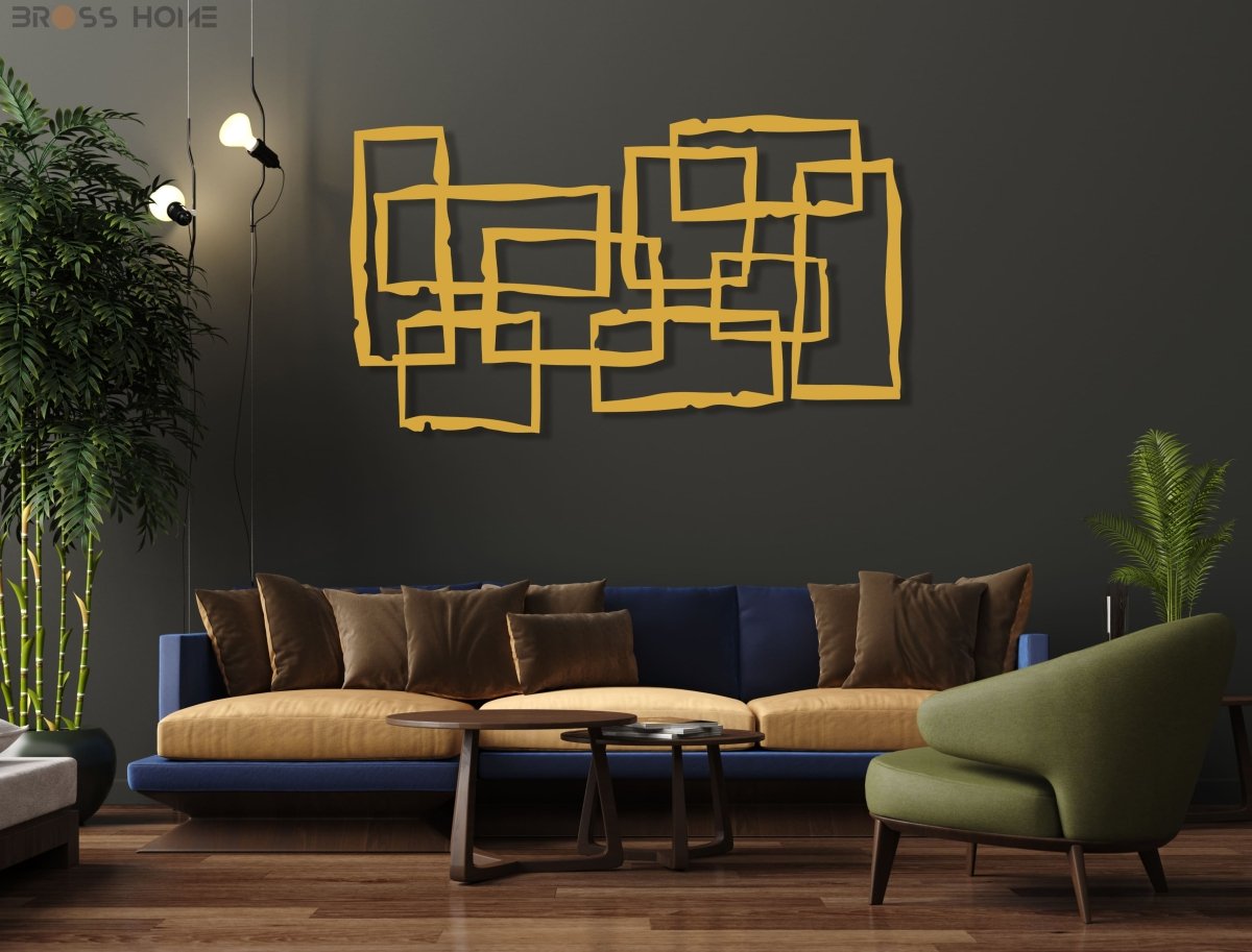 Modern Abstract Metal Wall Art - BrossHome Metal Wall Art