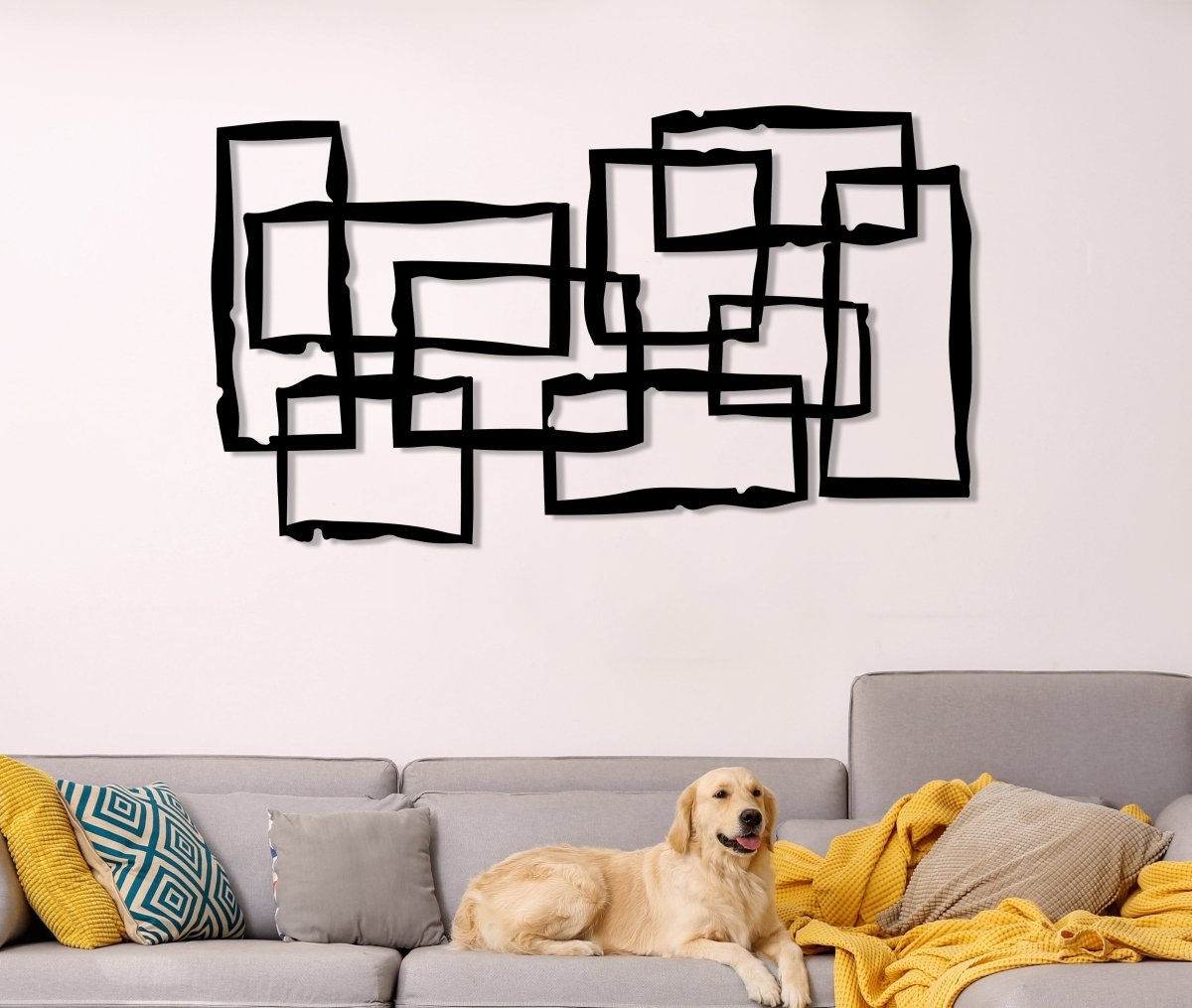 Modern Abstract Metal Wall Art - BrossHome Metal Wall Art