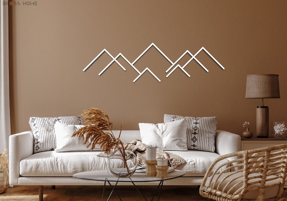 Modern Minimalist Wall Art (Stripes Set Of 3) - BrossHome Metal Wall Art