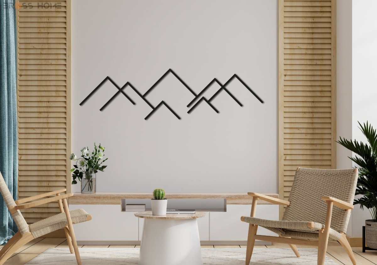 Modern Minimalist Wall Art (Stripes Set Of 3) - BrossHome Metal Wall Art